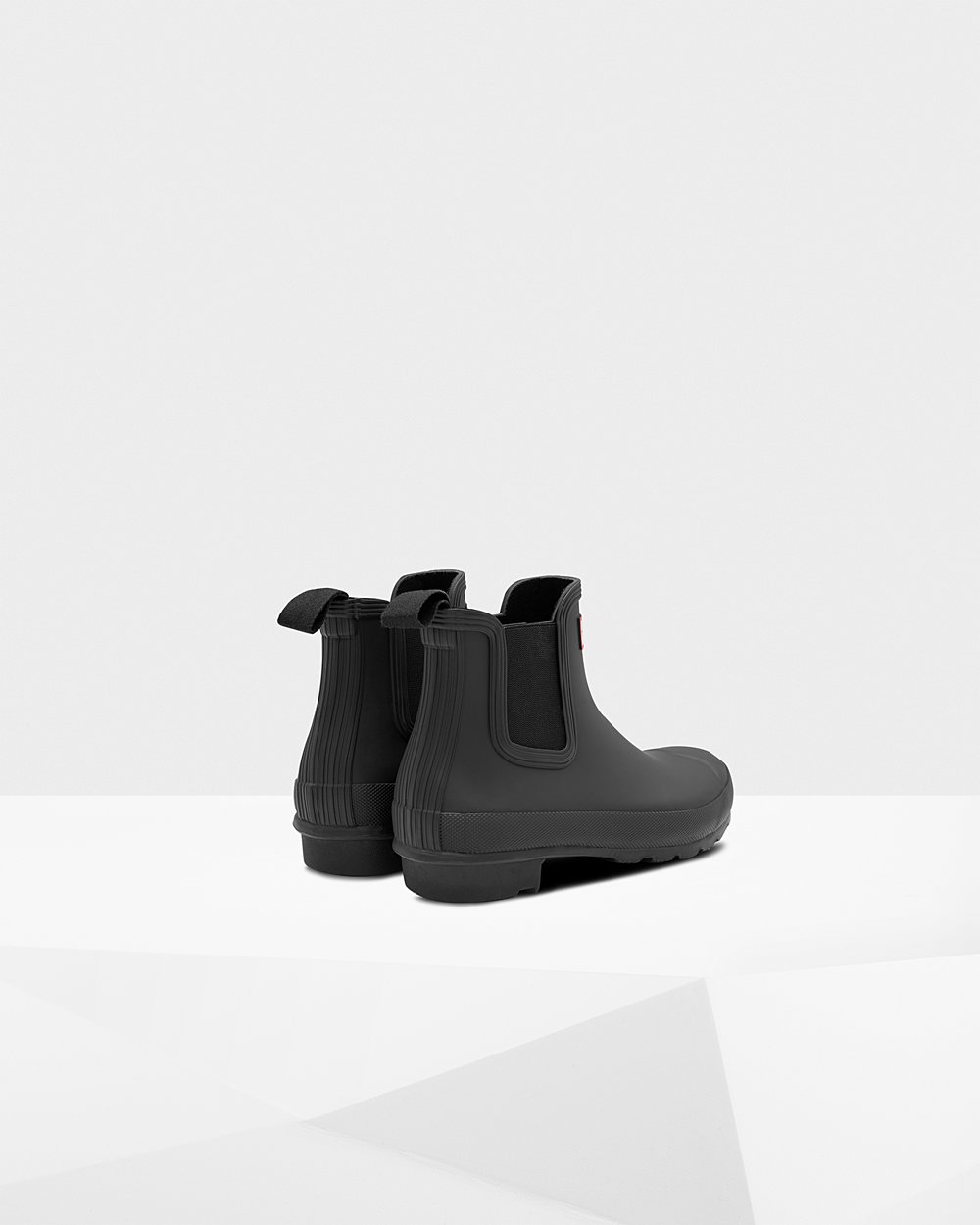 Womens Chelsea Boots - Hunter Original (20OCAXLSM) - Black